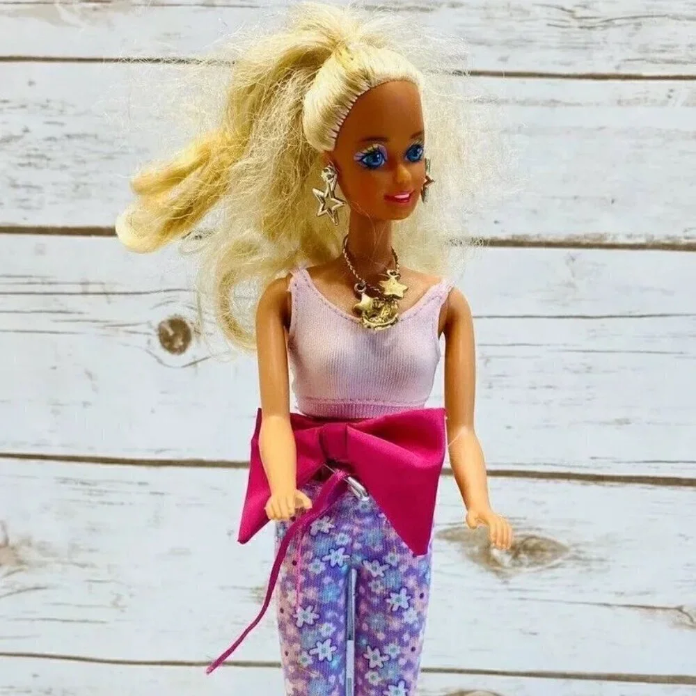 MATTEL BARBIE Doll Long Blonde Hair Blue Eyes Two Piece 12